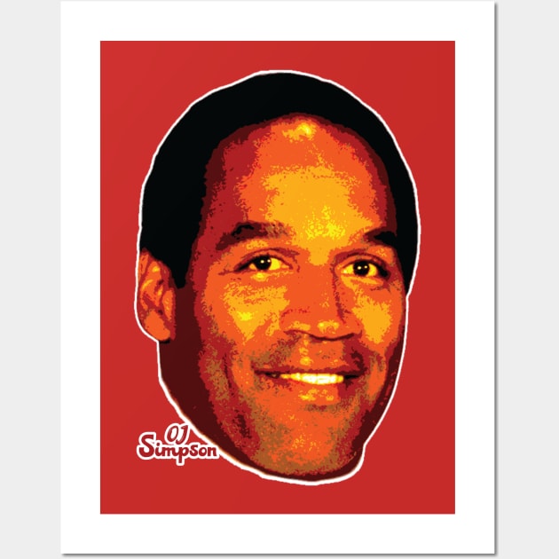 Vintage Oj Simpson Head Wall Art by Trendsdk